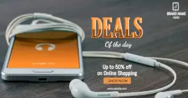 Online Editable Sale On Electronic Gadgets Facebook Ad Medium