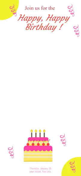 Online Editable Happy Birthday Wishes Snapchat Geofilter