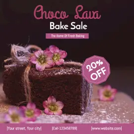 Online Editable Cake Sale Instagram Ad