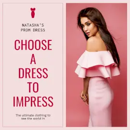 Online Editable Party Wear Dress Boutique Instagram Ad
