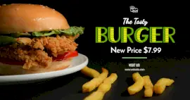 Online Editable New Price For Burger Facebook Ad Medium