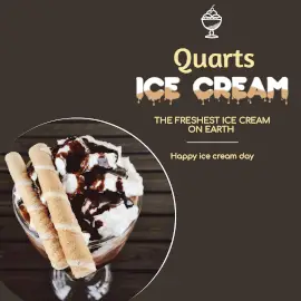 Online Editable Ice Cream Day Promotion Instagram Ad