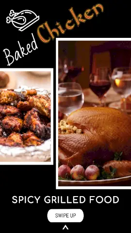 Online Editable Spicy Grilled Chicken Photos Story Design