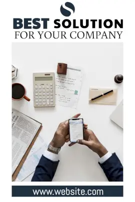 Online Editable Solutions for Company Blog Graphic