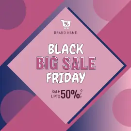 Online Editable Black Friday Sale Instagram Ad
