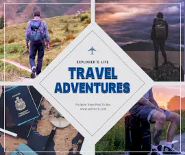 Online Editable Best Travel Agency Facebook Post