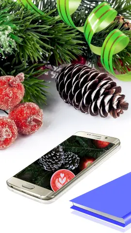 Online Editable Phone Mockup with Decorated Items Sales & Promotion Story