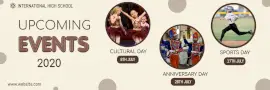 Online Editable Upcoming Events Twitter Header