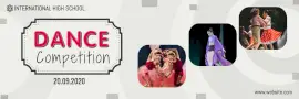 Online Editable Dance Competition Twitter Header