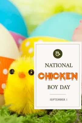 Online Editable Chicken Boy's Day September 1 Pinterest Graphic