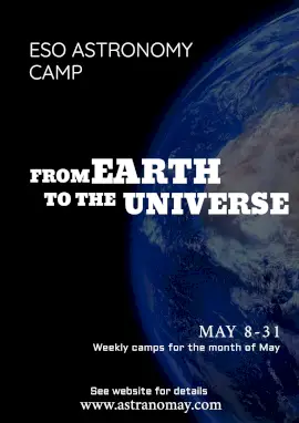 Online Editable Astronomy Science Camp Poster