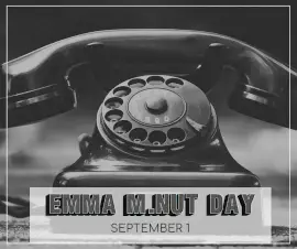 Online Editable Emma M.NUT DAY September 1 Facebook Post