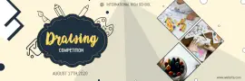 Online Editable Drawing Competition Twitter Header
