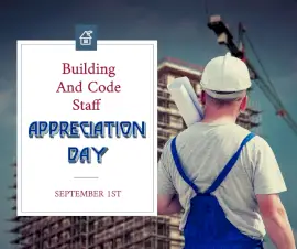 Online Editable Building And Code Staff Appreciation Day September 1 Facebook Post