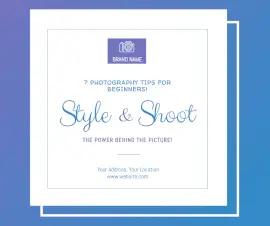 Online Editable Stylish Photoshoot Facebook Post