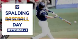 Online Editable Spalding Baseball Day Twitter Post