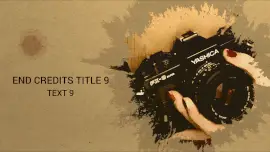 Online Editable Professional Photography End Credits Template Video Slideshow
