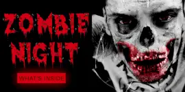 Online Editable Zombie Night Twitter Post