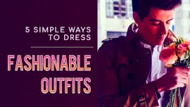 Online Editable Dark Magenta Fashion Influencer Tips for Men YouTube Thumbnail