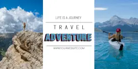 Online Editable Travel Adventure Twitter Post