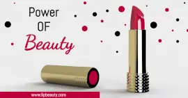 Online Editable White Power of Beauty Lipstick Facebook Ad