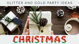 Online Editable Christmas Party Ideas with Red and Green Wreath Fancy Text YouTube Thumbnail