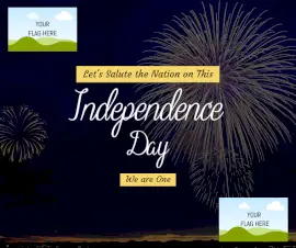 Online Editable Independence Day Facebook Post