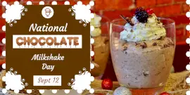 Online Editable National Chocolate Milkshake Day Twitter Post