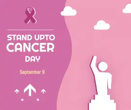 Online Editable Stand up to Cancer Day September 9 Facebook Post