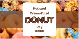 Online Editable National Cream-Filled Donut Day Twitter Post