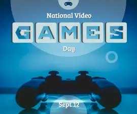 Online Editable National Video Games Day September 12 Facebook Post