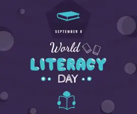 Online Editable World Literacy Day September 8 Facebook Post