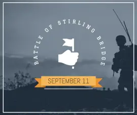Online Editable Battle of Stirling Bridge Day September 11 Facebook Post