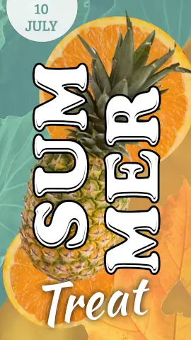 Online Editable Orange and Pineapple Summer Treat Drinks Story Maker