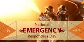 Online Editable National Emergency Responders Day Twitter Post
