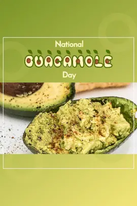 Online Editable National Guacamole Day Pinterest Graphic