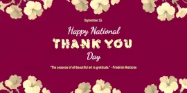 Online Editable National Thank You Day Twitter Post