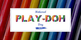 Online Editable National Play-Doh Day Twitter Post