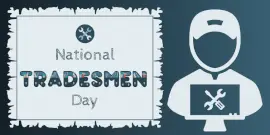 Online Editable National Tradesmen Day Twitter Post