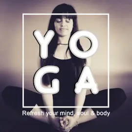 Online Editable Yoga Meditation Square GIF Post