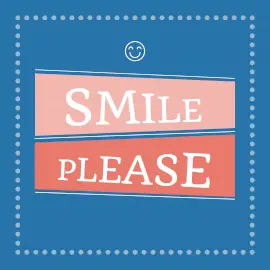 Online Editable Smile Please Podcast Artwork