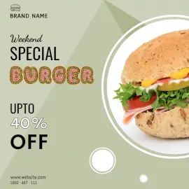 Online Editable Special Weekend Offers Social Media Post