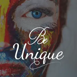 Online Editable Be Unique Podcast Artwork