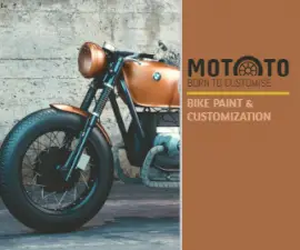 Online Editable Custom Motorcycle and Paint Large Rectangle Ad