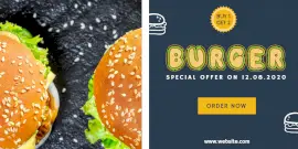 Online Editable Special Offer on Burgers Twitter Post