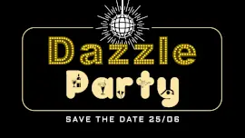 Online Editable Gold Dotted and Party Imprint Facebook Font Event Cover
