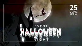 Online Editable Scary Halloween Tree Branch Text Event Cover