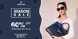 Online Editable Season Sale Offers Twitter Post