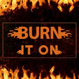 Online Editable Burn it on Podcast Artwork