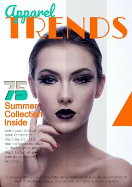 Online Editable Trendy Summer Collection Magazine Cover